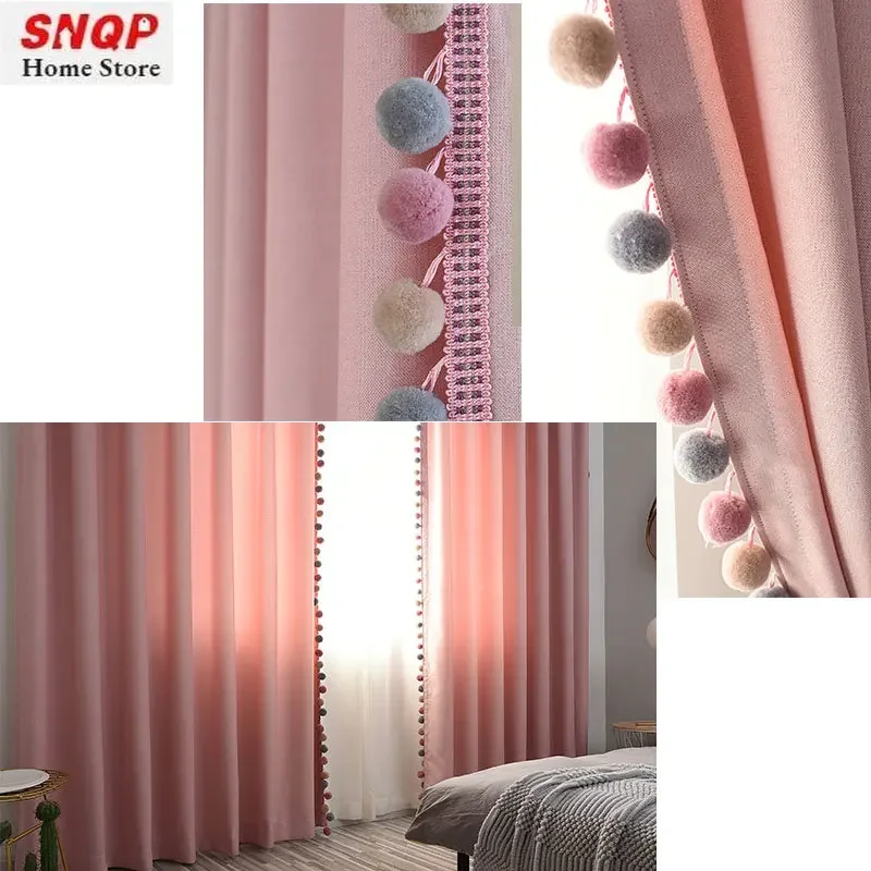 Pink Blackout Curtains for Liv - Baby Nursery Curtains ulasan dan harga