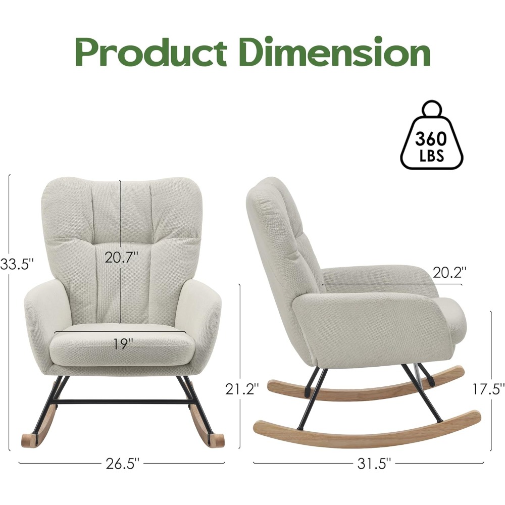 Rocking Chair Nursery, Teddy B - Baby Nursery Nurse ulasan dan harga