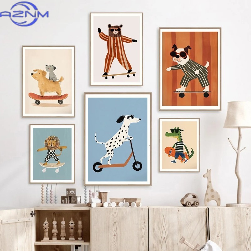 Funny Animals Rabbit Dog Cat S - Baby Nursery Neutral ulasan dan harga