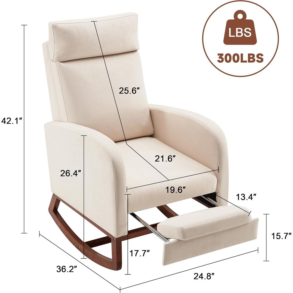 Ergonomic Baby Glider Rocker C - Baby Nursery Glider Chair ulasan dan harga