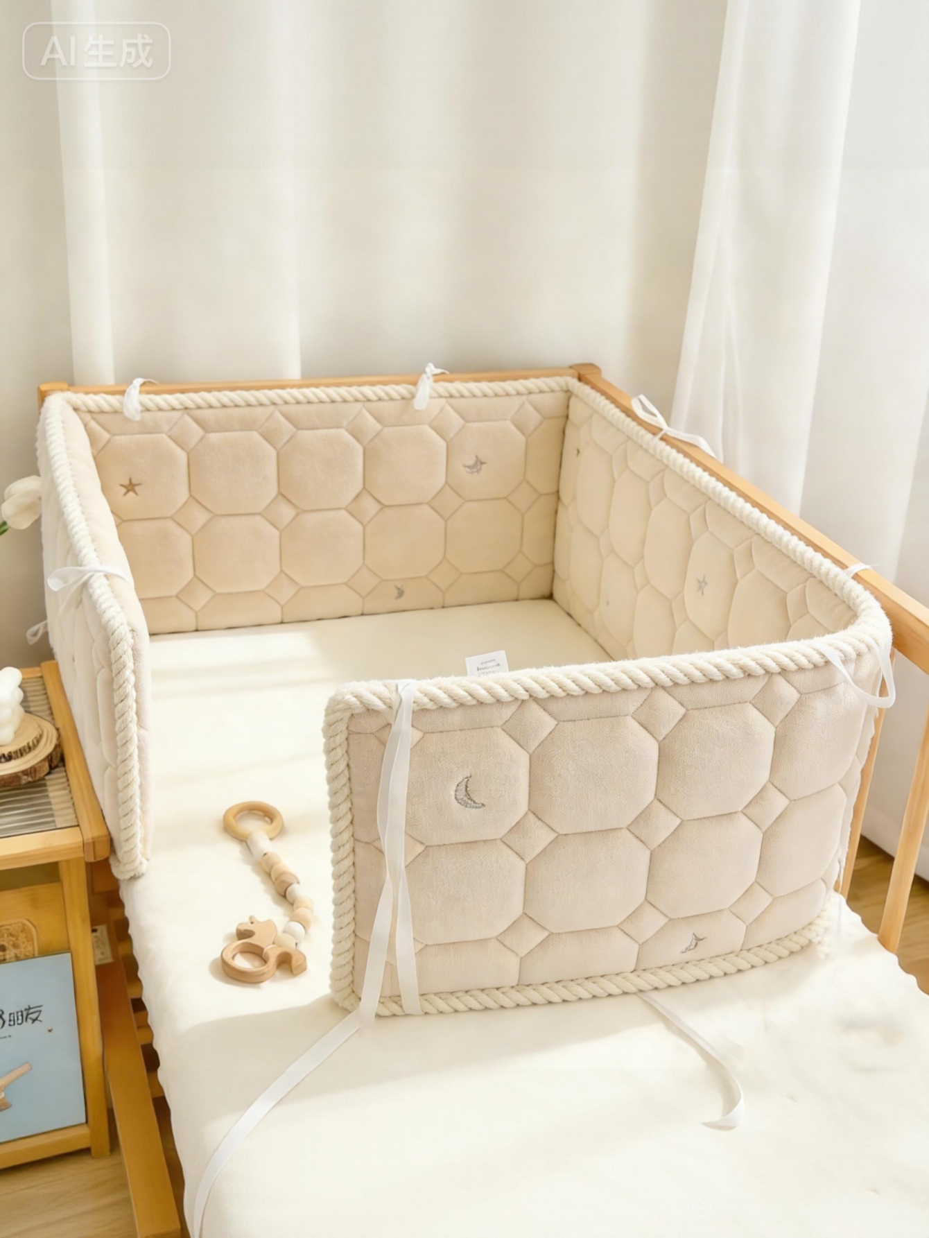 Baby Crib Bumper Pure Cotton C - Baby Nursery Glider ulasan dan harga