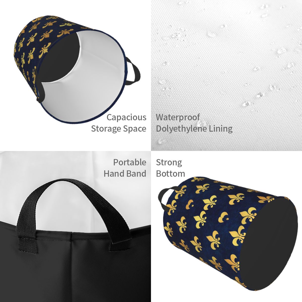 Royal Gold Blue Grunge Fleur D - Baby Nursery Hamper ulasan dan harga