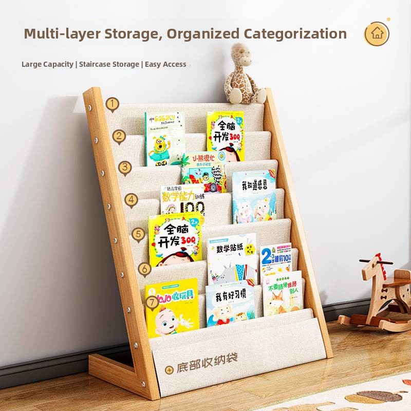  Wood Children's Bookshelf Flo - Baby Nursery Bookcase ulasan dan harga
