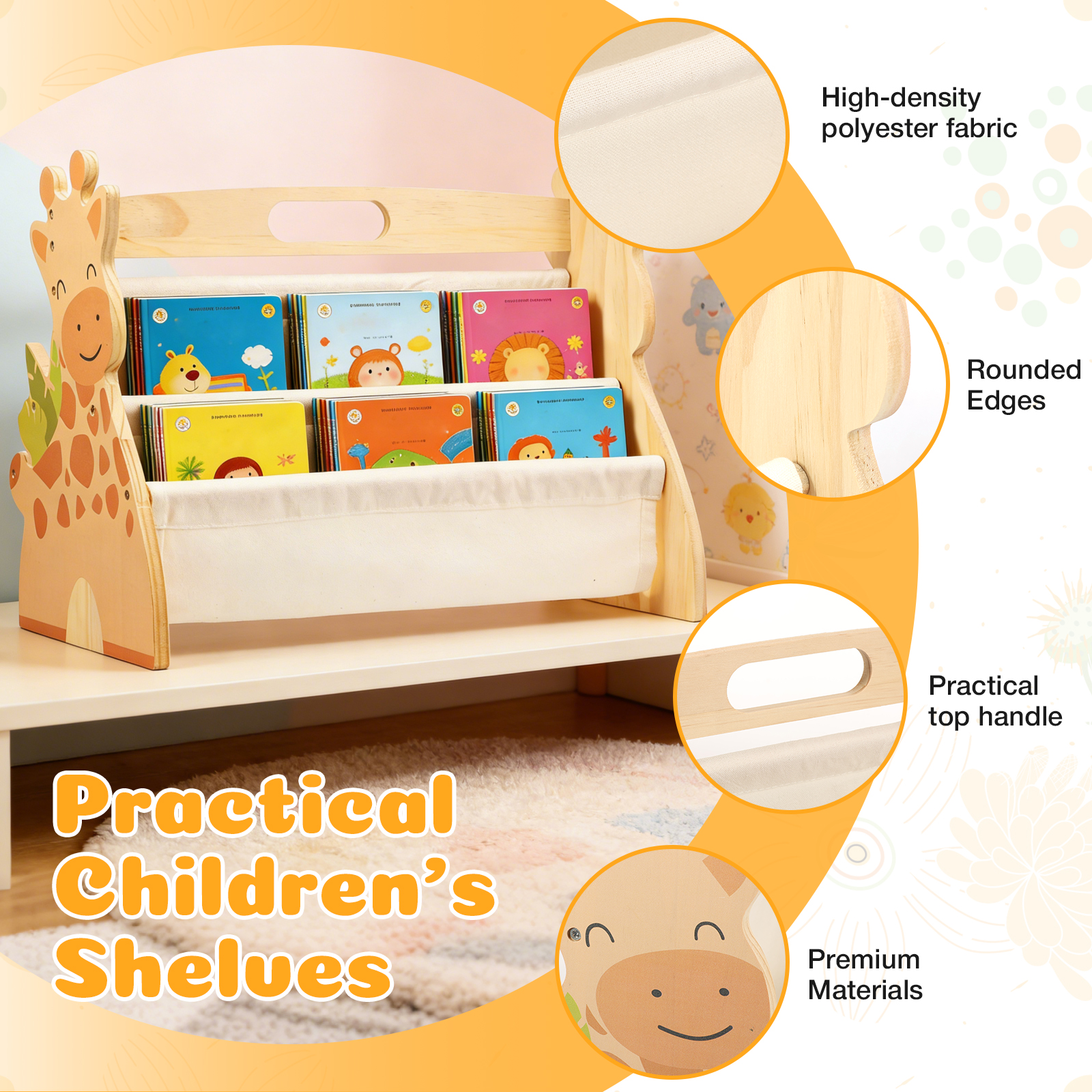 2 Tier Baby Bookshelf Double S - Baby Nursery Bookcase ulasan dan harga