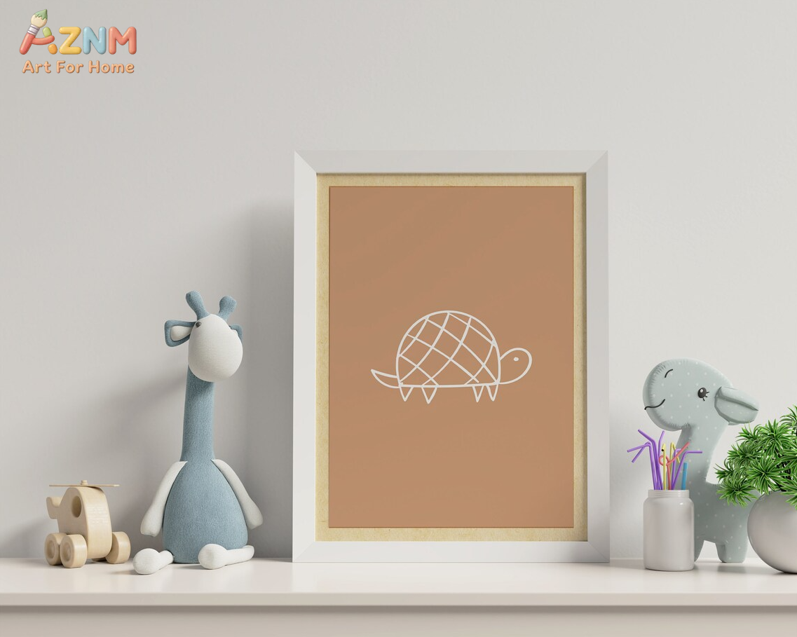 AZNM Boho Neutral Line Art Ani - Baby Nursery Neutral ulasan dan harga